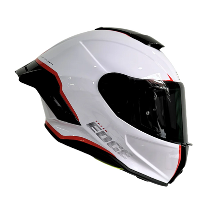 CASCO EDGE SHANGHAI RUSH BLANCO ROJO BRILLANTE