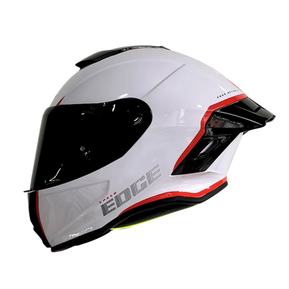CASCO EDGE SHANGHAI RUSH BLANCO ROJO BRILLANTE