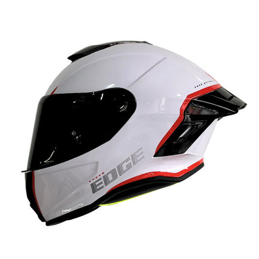 CASCO EDGE SHANGHAI RUSH BLANCO ROJO BRILLANTE