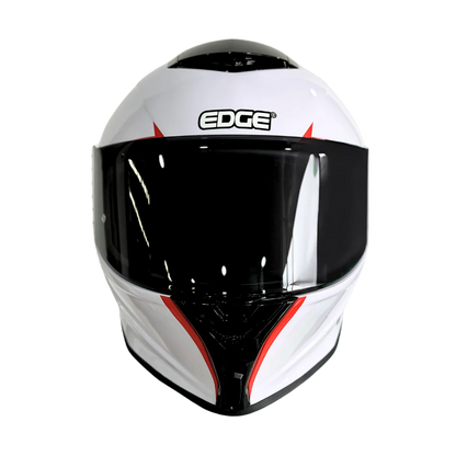 CASCO EDGE SHANGHAI RUSH BLANCO ROJO BRILLANTE