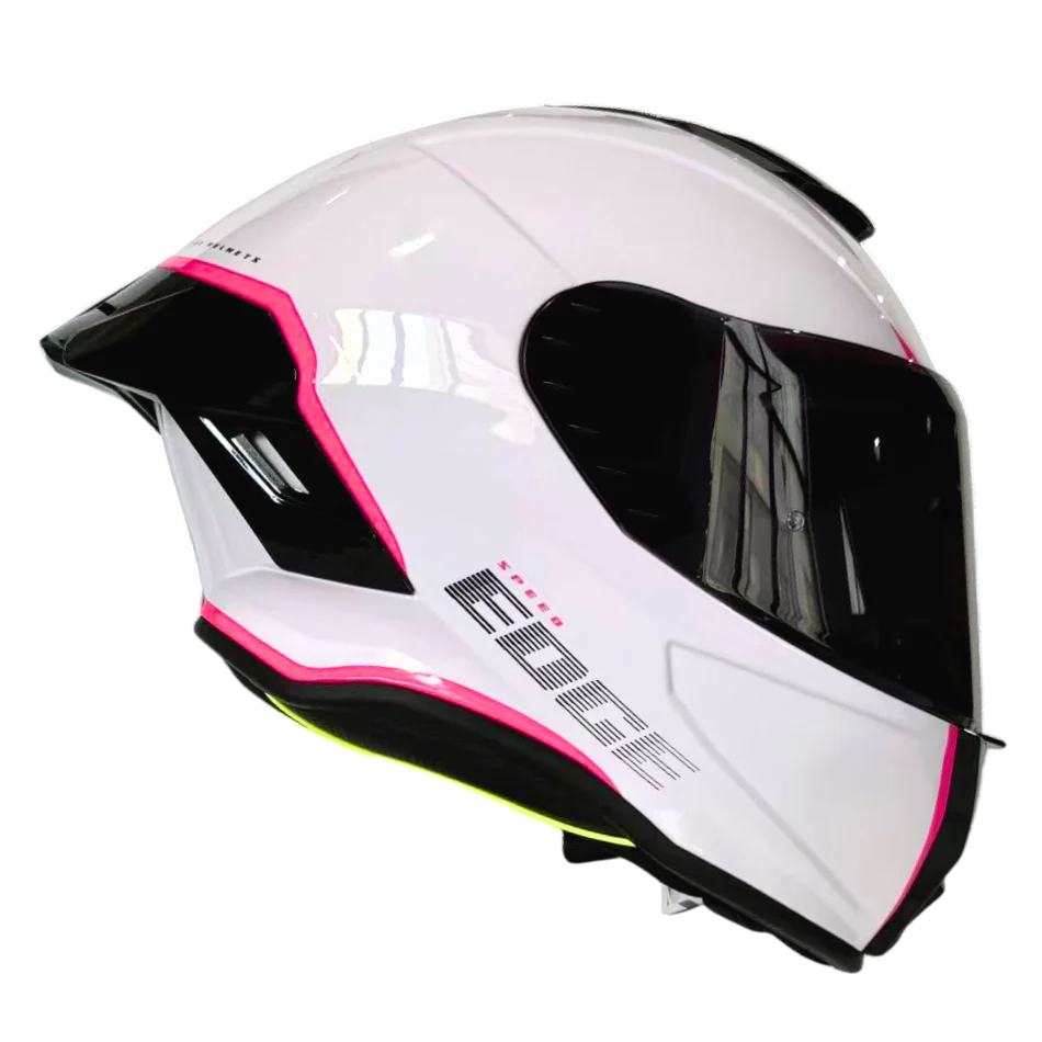 CASCO EDGE SHANGHAI RUSH BLANCO ROSADO BRILLANTE