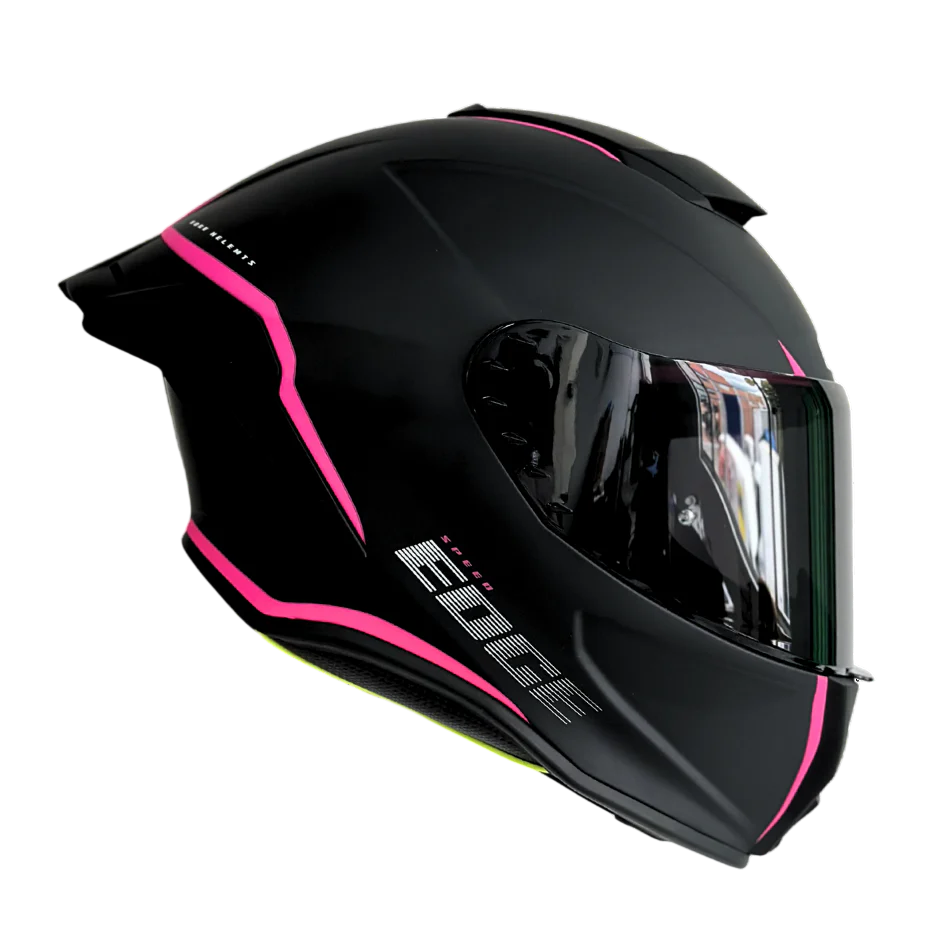 CASCO EDGE SHANGHAI RUSH NEGRO ROSADO MATE