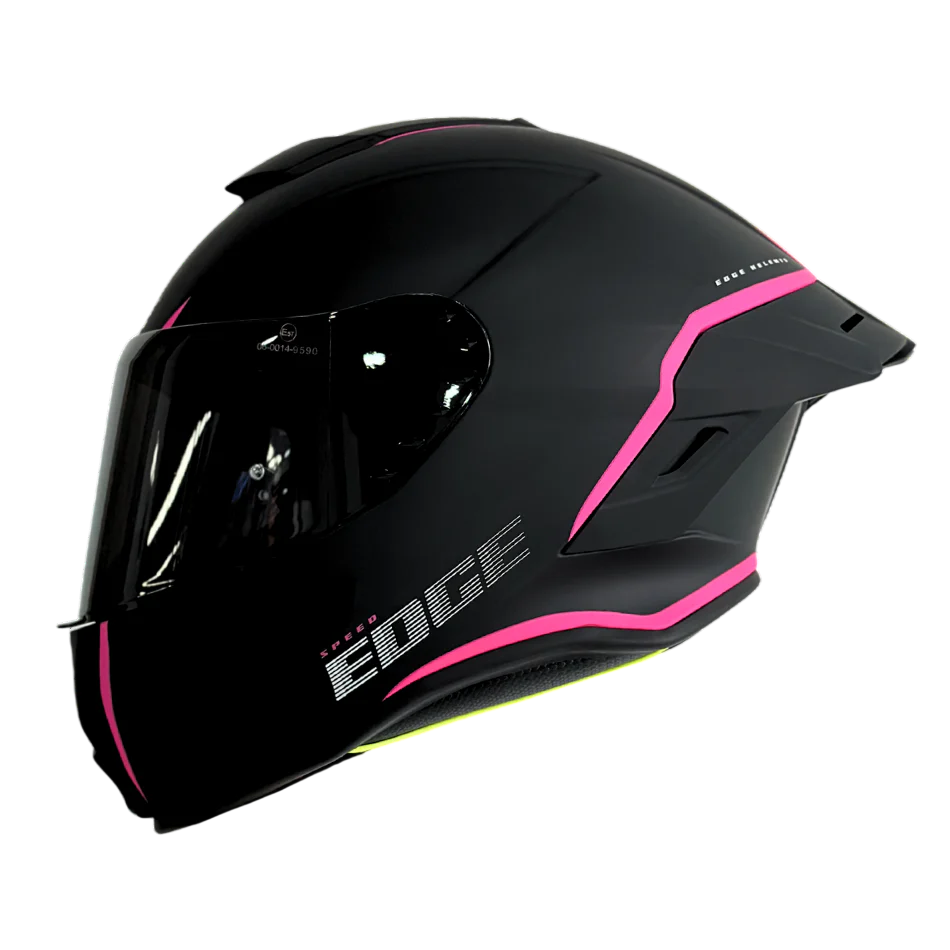 CASCO EDGE SHANGHAI RUSH NEGRO ROSADO MATE
