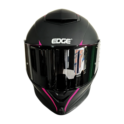 CASCO EDGE SHANGHAI RUSH NEGRO ROSADO MATE