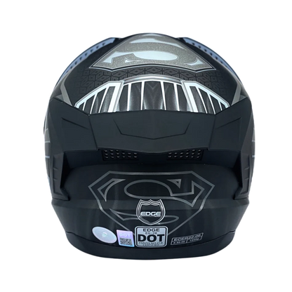CASCO EDGE EXTREME DC SUPERMAN GRIS MATE